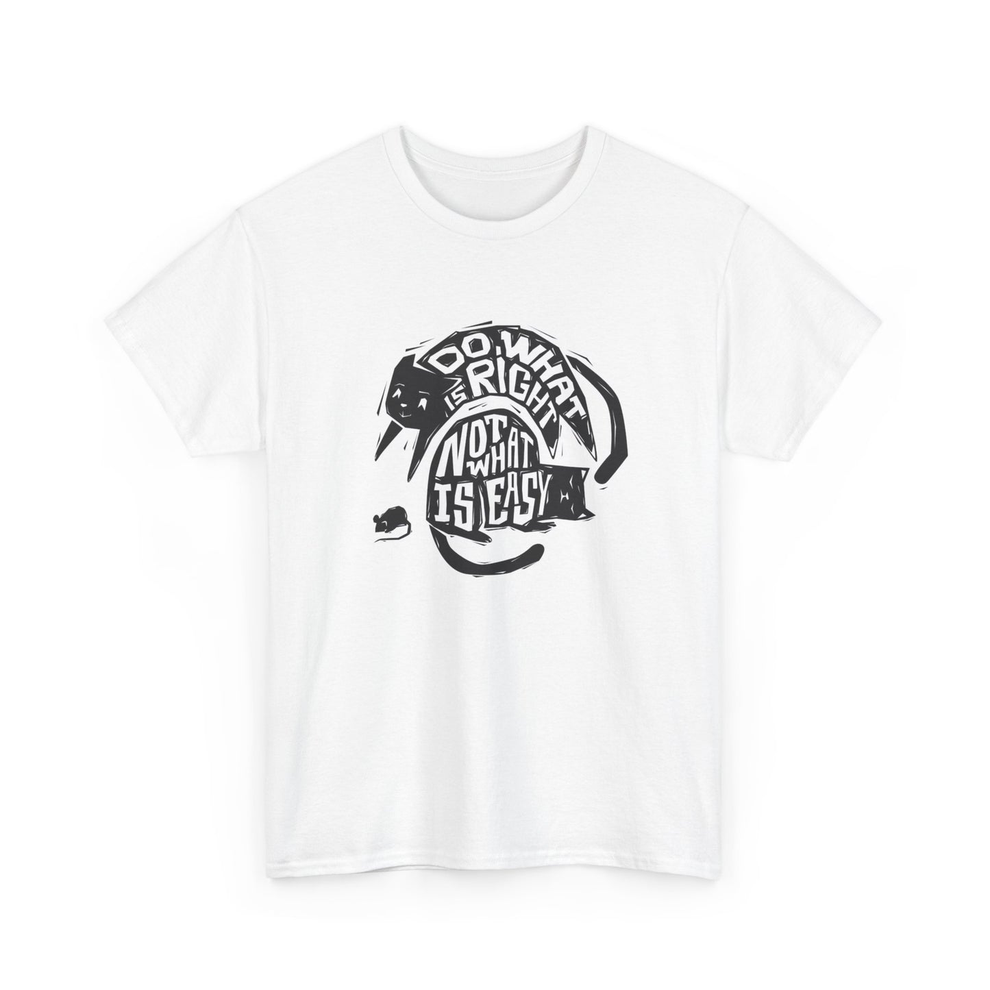 Do What Is Right Not Easy T Shirt Unisex Heavy Cotton Tee