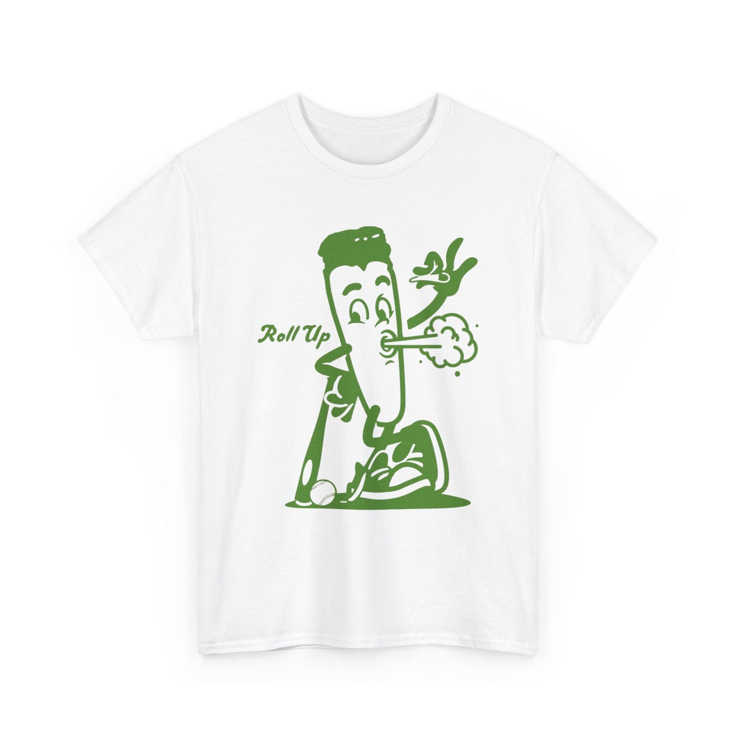 Roll Up Retro Weed 420 Graphic T Shirt S-5XL NEW Unisex Heavy Cotton Tee