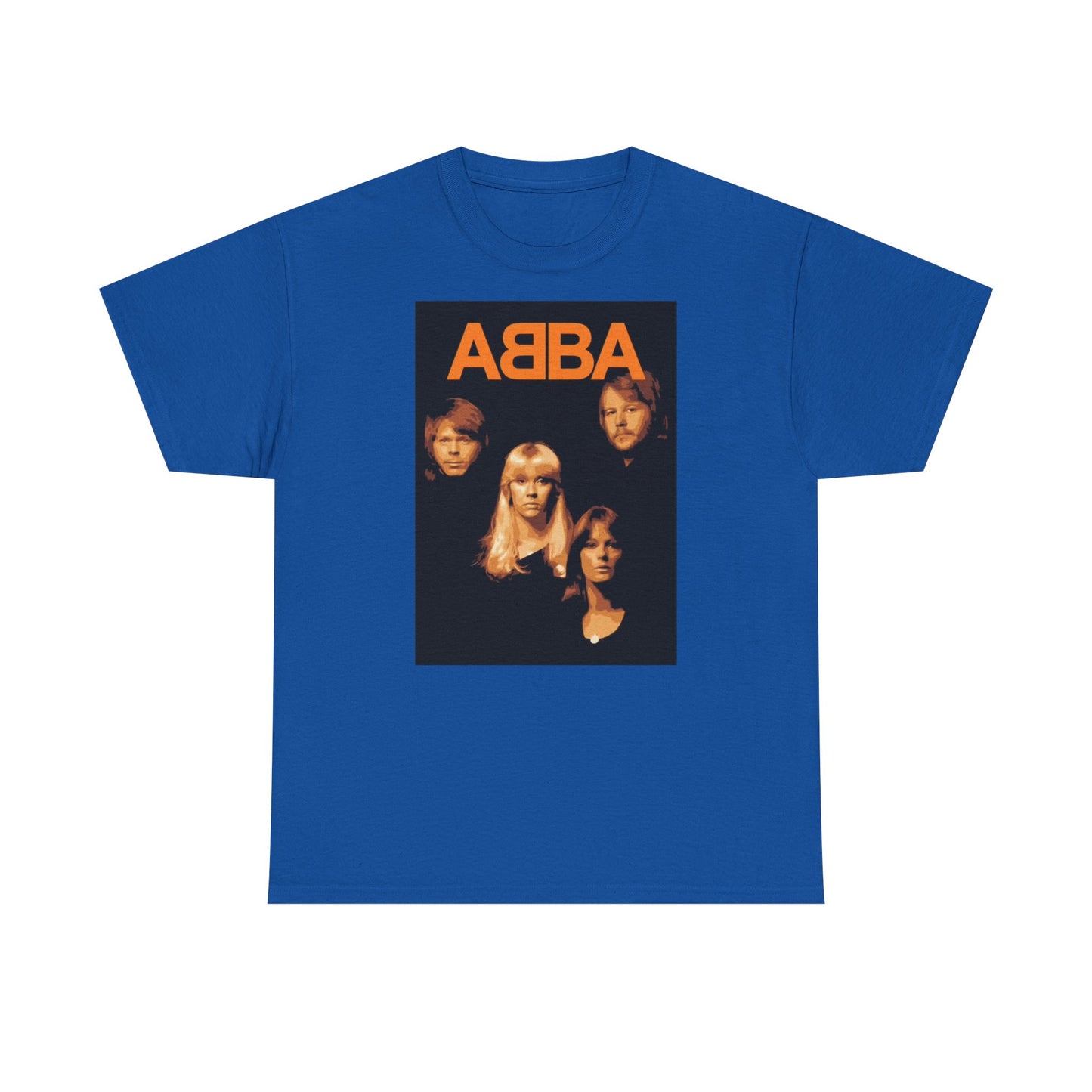 Abba T-shirt vintage retro neon lights classic music Unisex Heavy Cotton Tee