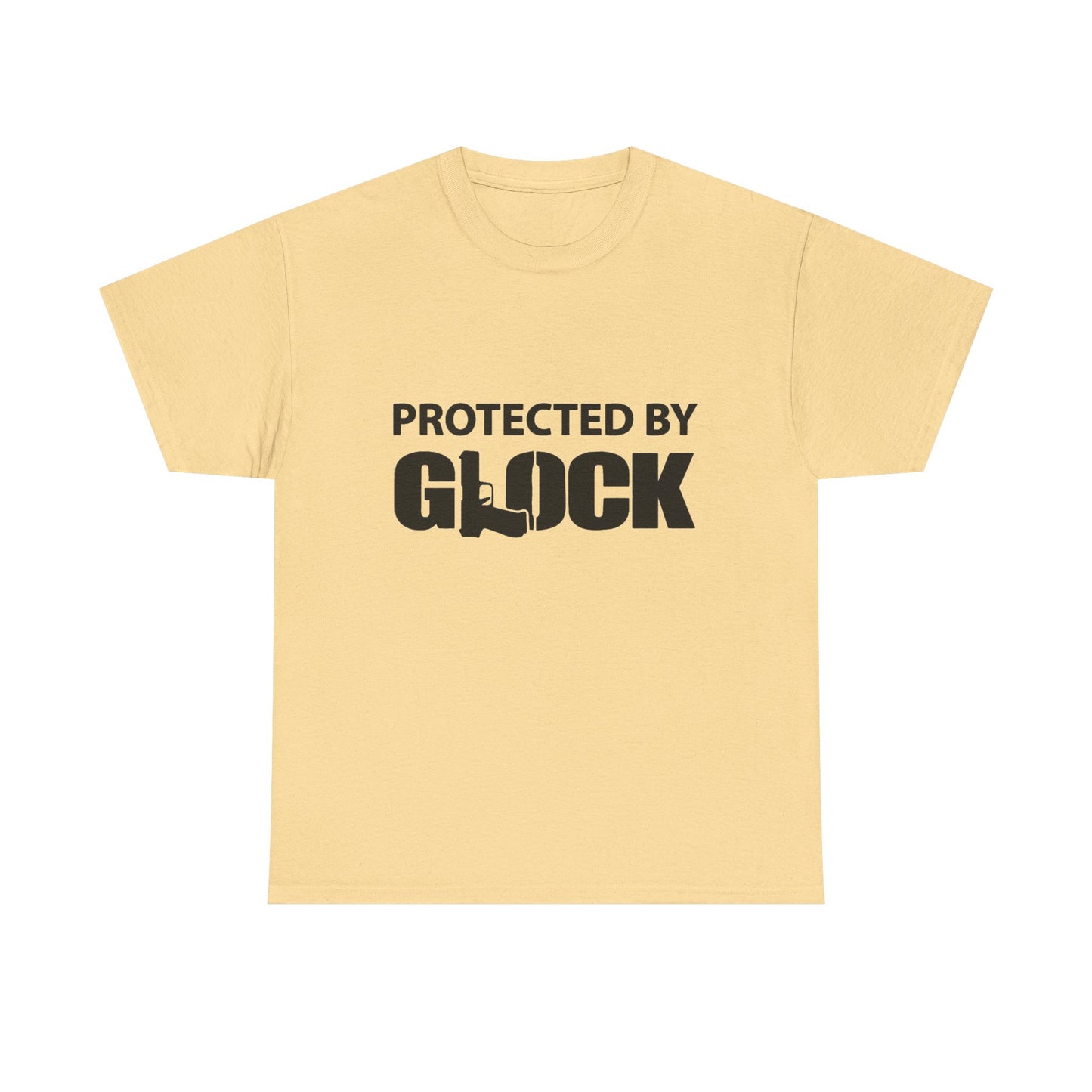 Protected By Glock Graphic T Shirt Unisex Heavy Cotton Tee NEW