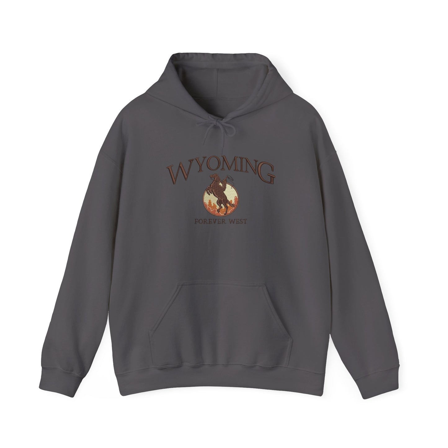 Wyoming Forever West Graphic Hoodie Heavy Blend Sweatshirt NEW