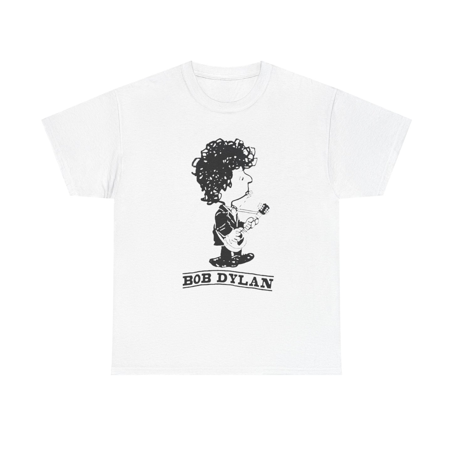 Bob Dylan Graphic T Shirt Vintage Rock Blue Grass Retro Unisex Heavy Cotton Tee