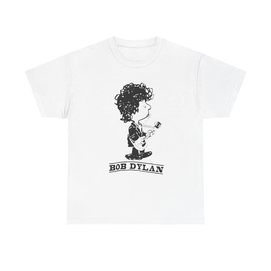 Bob Dylan Graphic T Shirt Vintage Rock Blue Grass Retro Unisex Heavy Cotton Tee