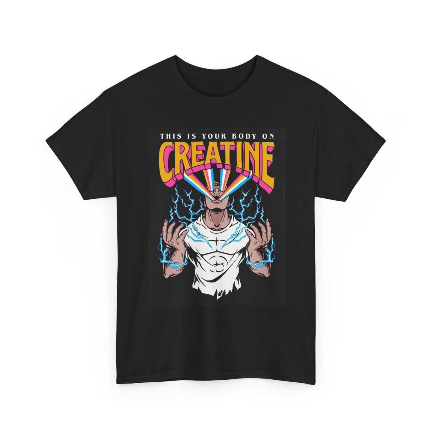 Creatine Graphic T Shirt Funny Gym Gear Funny Unisex Heavy Cotton Tee