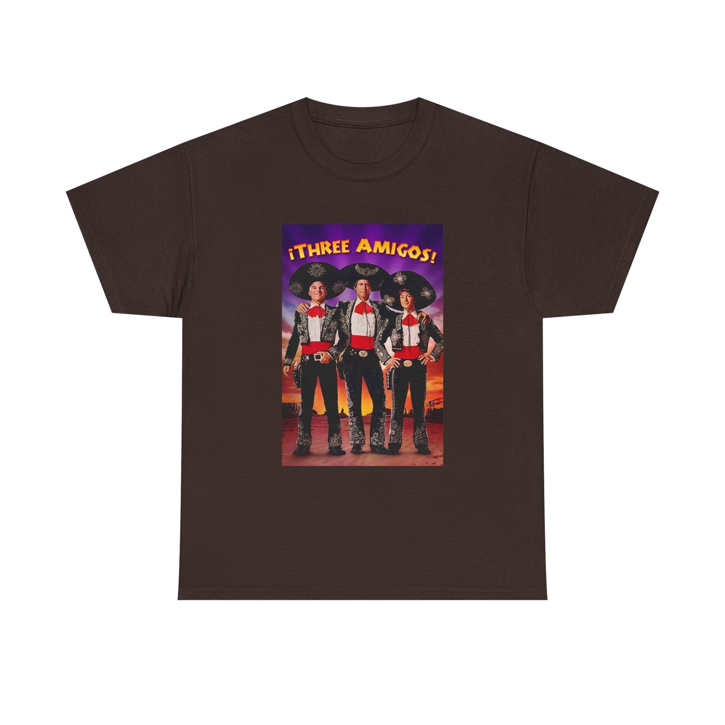 Three Amigos Tshirt Steve Martin Graphic Vintage Comedy Unisex Heavy Cotton Tee