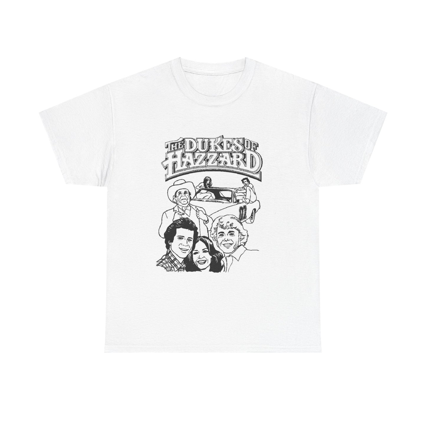 The Dukes Of Hazzard T Shirt Vintage Unisex Heavy Cotton Tee