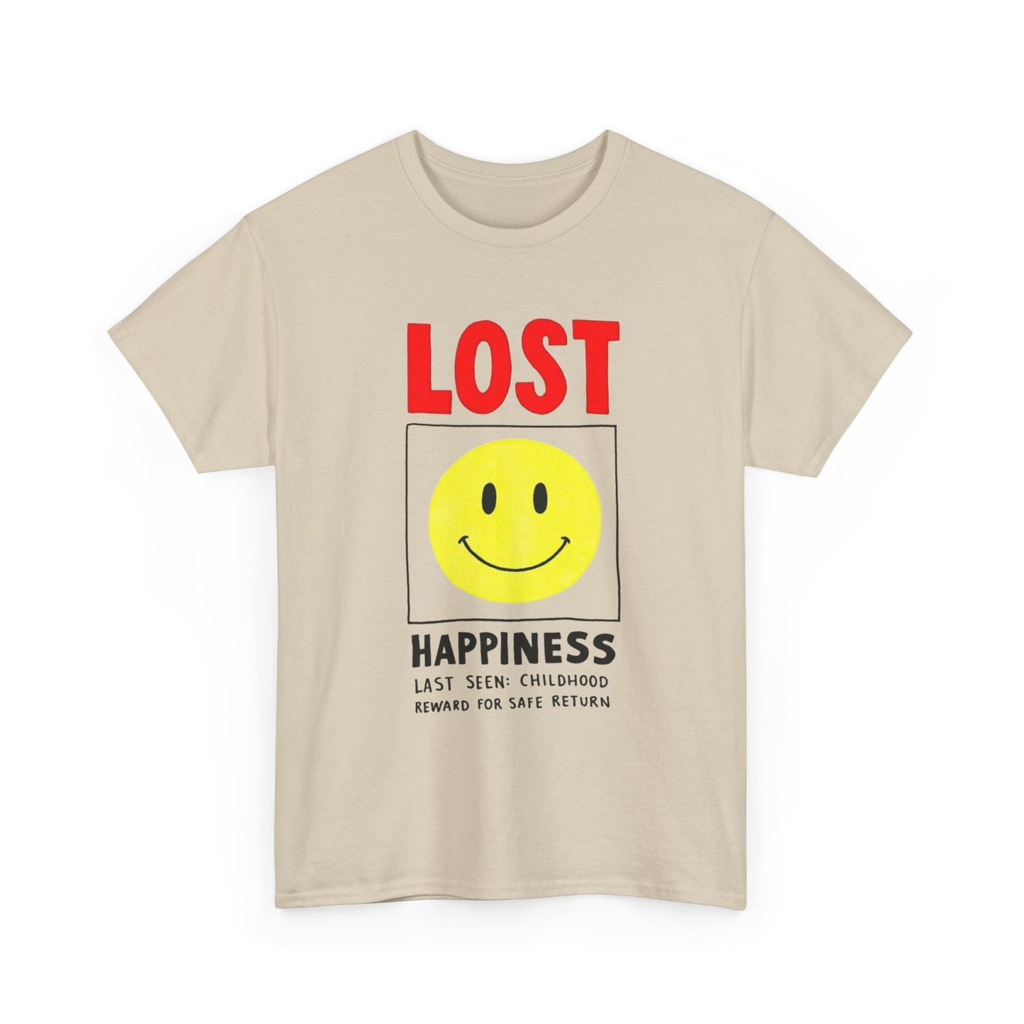 Lost Happiness Graphic T Shirt Unisex Adults NEW