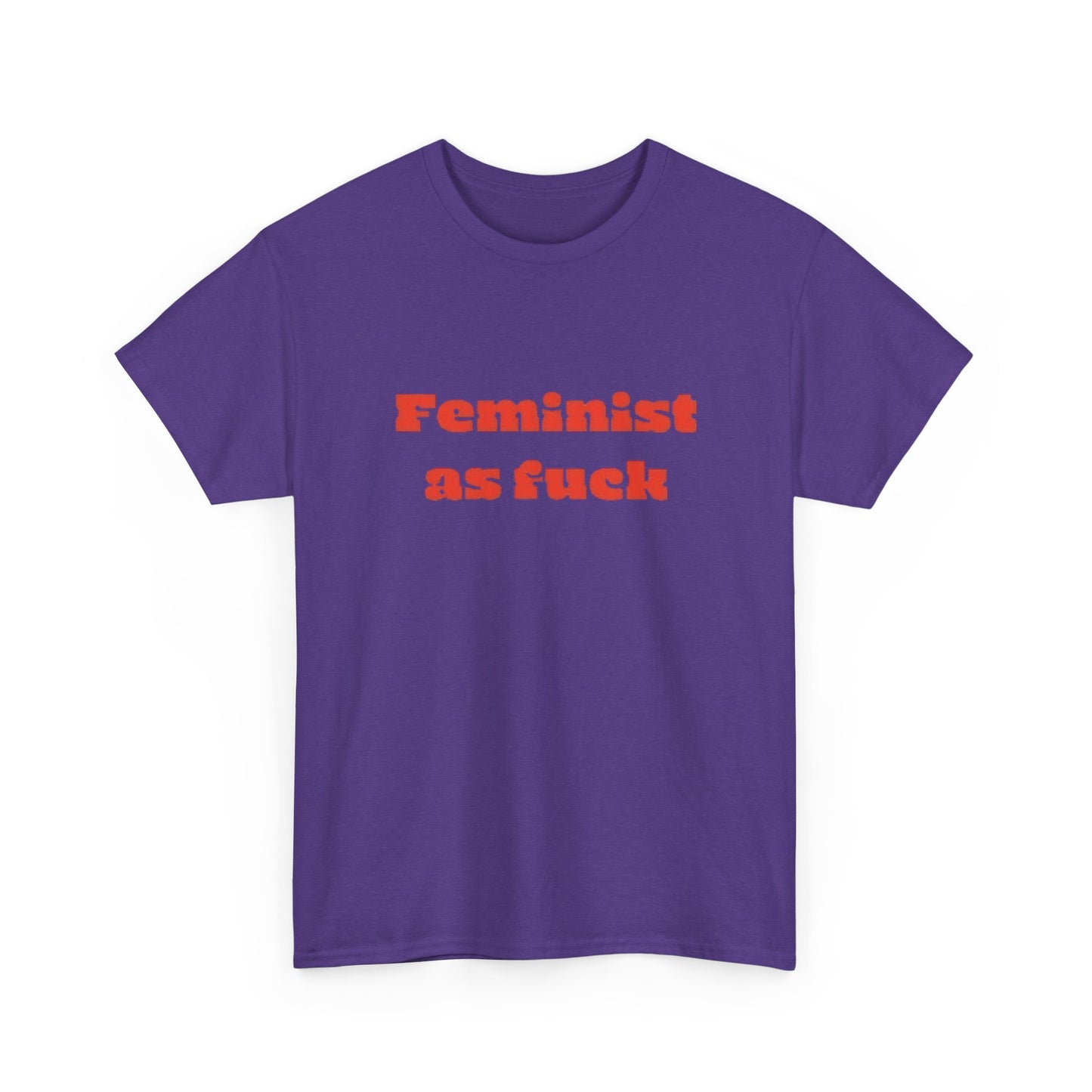 Feminist As Heck Graphic T Shirt Unisex Heavy Cotton Tee GIFT