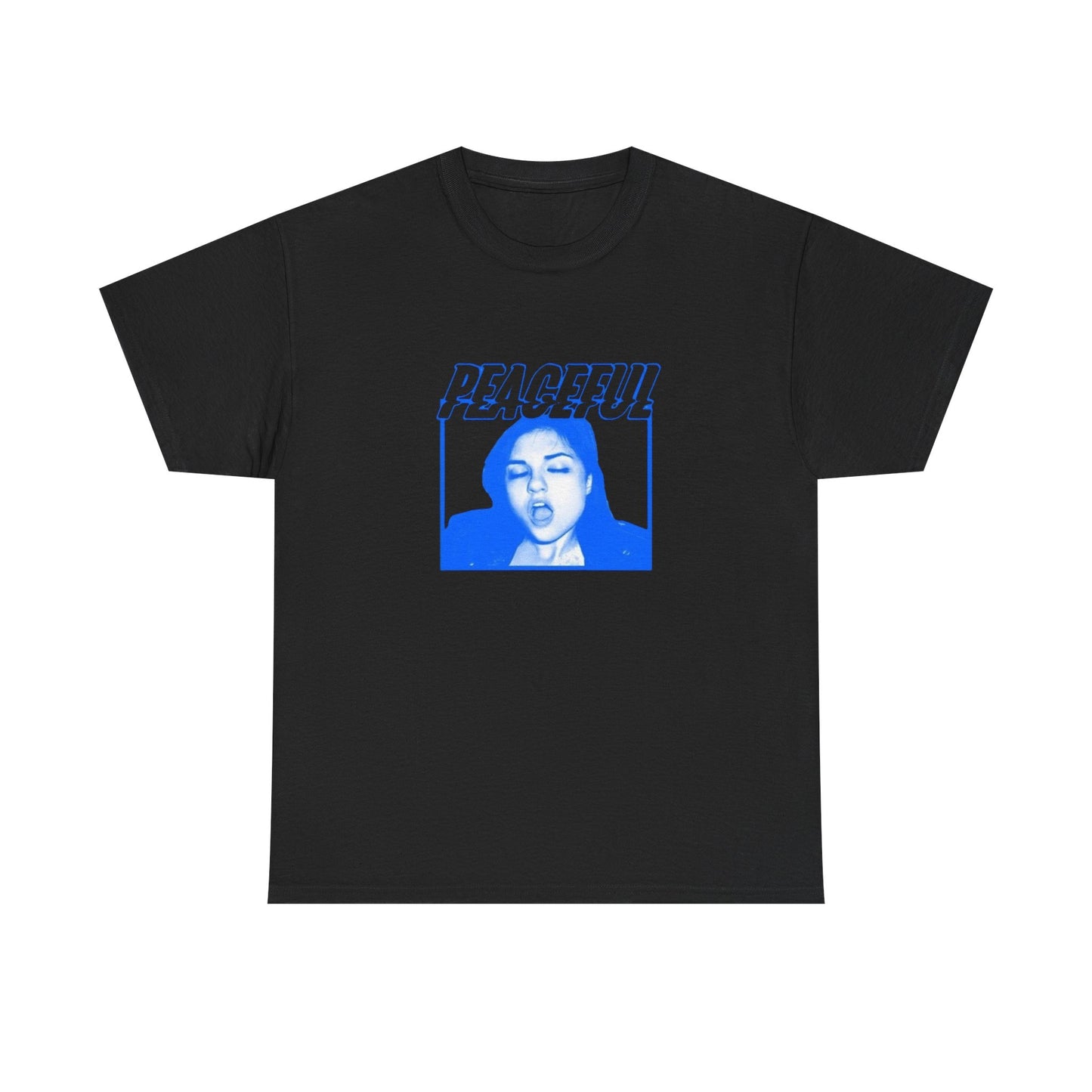 Peaceful Funny Graphic T Shirt Unisex Heavy Cotton Tee Gift New