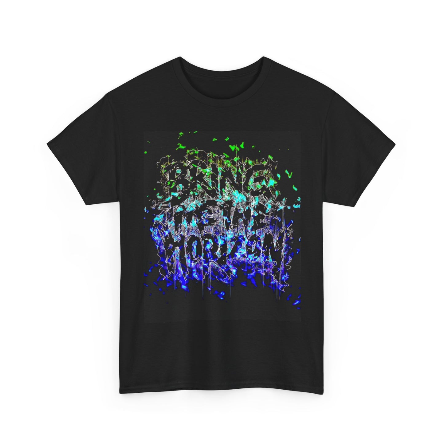 Bring me the Horizon T-shirt punk rock retro Neon art Unisex Heavy Cotton Tee