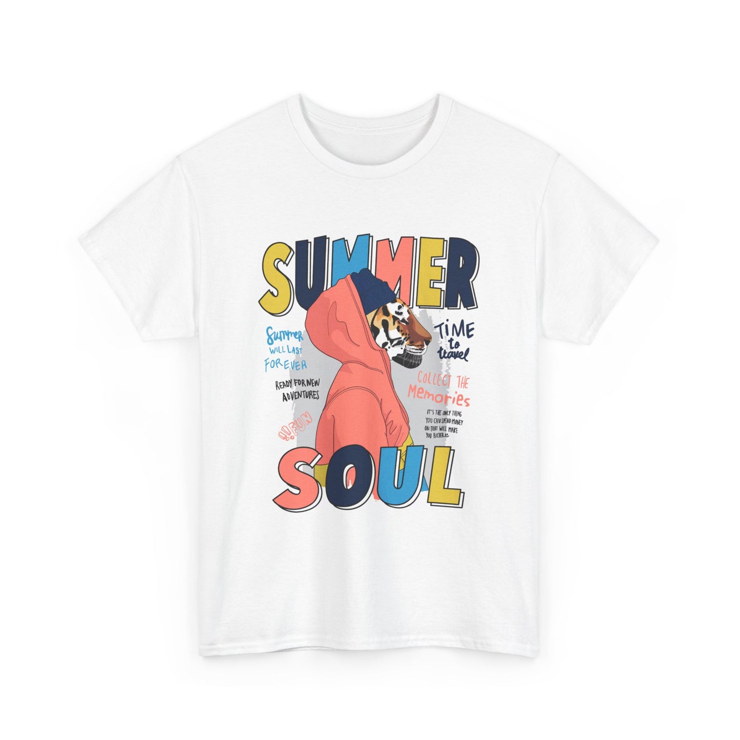 Summer Soul Graphic T Shirt Unisex Heavy Cotton Tee