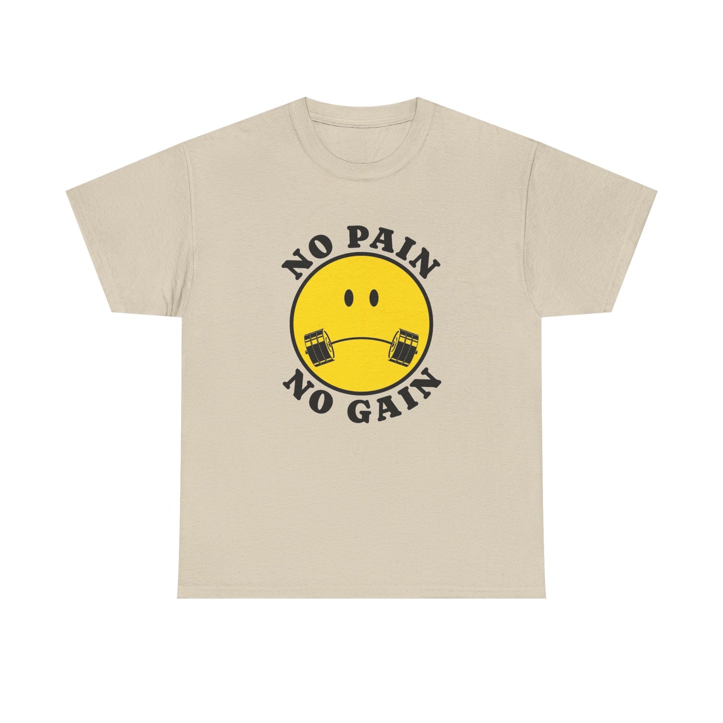 No Pain No Gain GYM Graphic T Shirt NEW Adult Regular Sizing Tee
