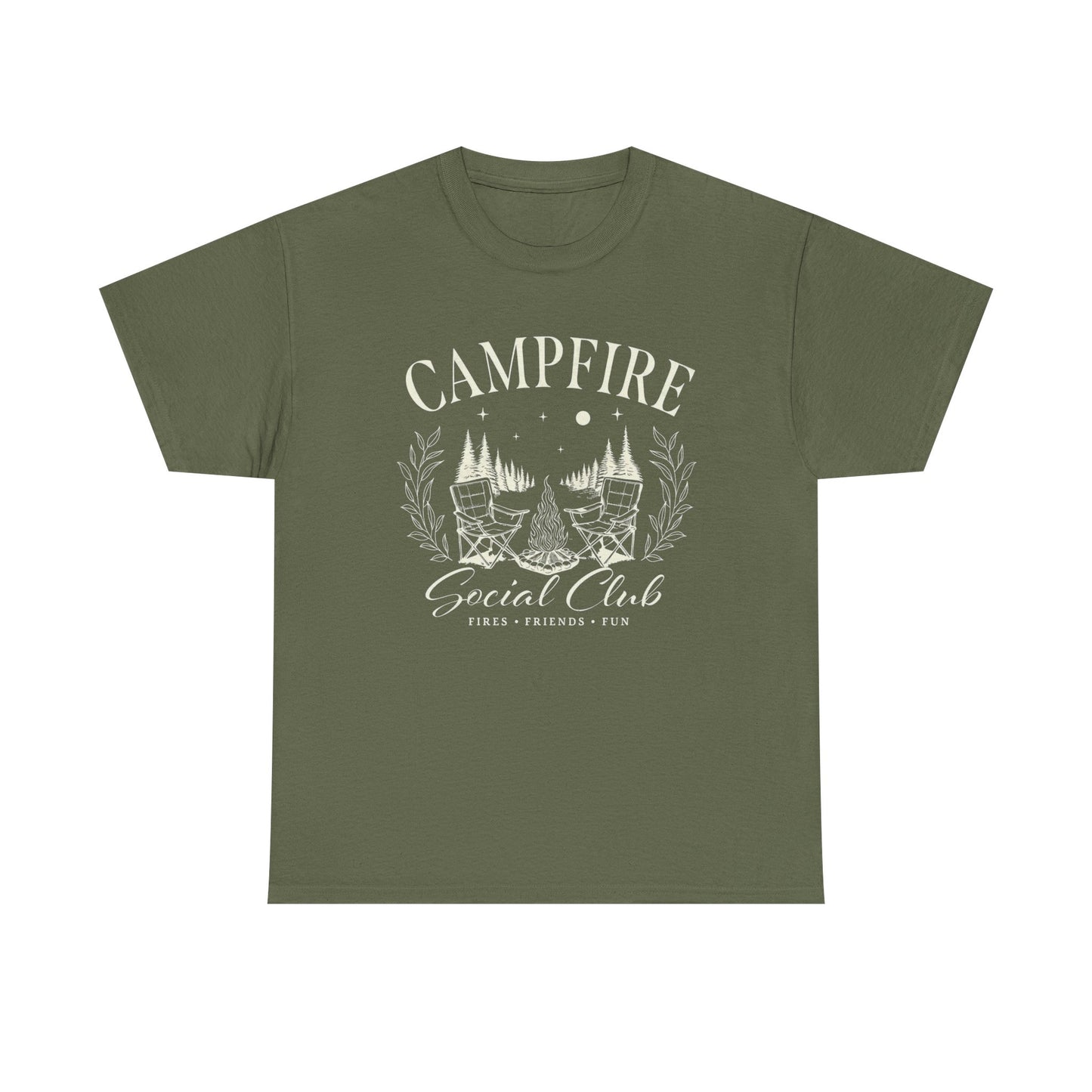 Campfire Social Club Graphic T Shirt Unisex Heavy Cotton Tee