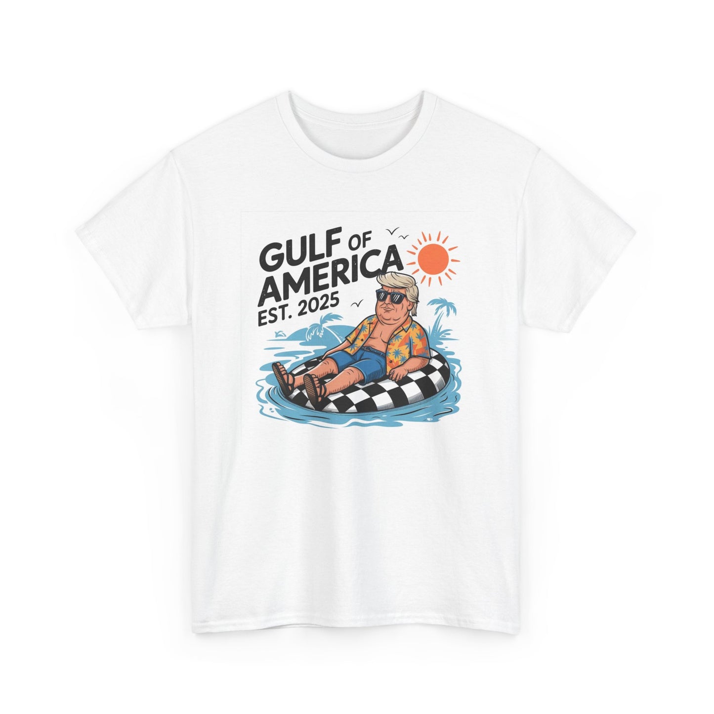 Gulf Of America Graphic T Shirt Funny Beach Unisex Heavy Cotton Tee