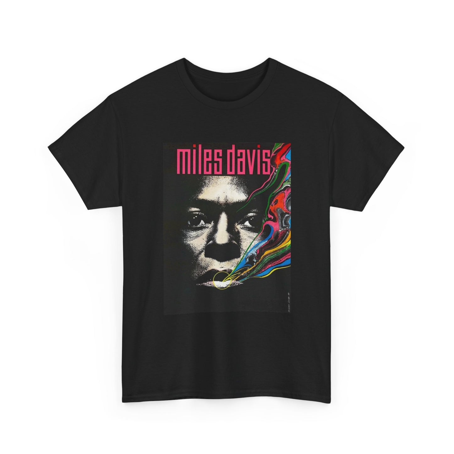 Miles Davis Tshirt Retro Poster Vintage Graphic Unisex Heavy Cotton Tee