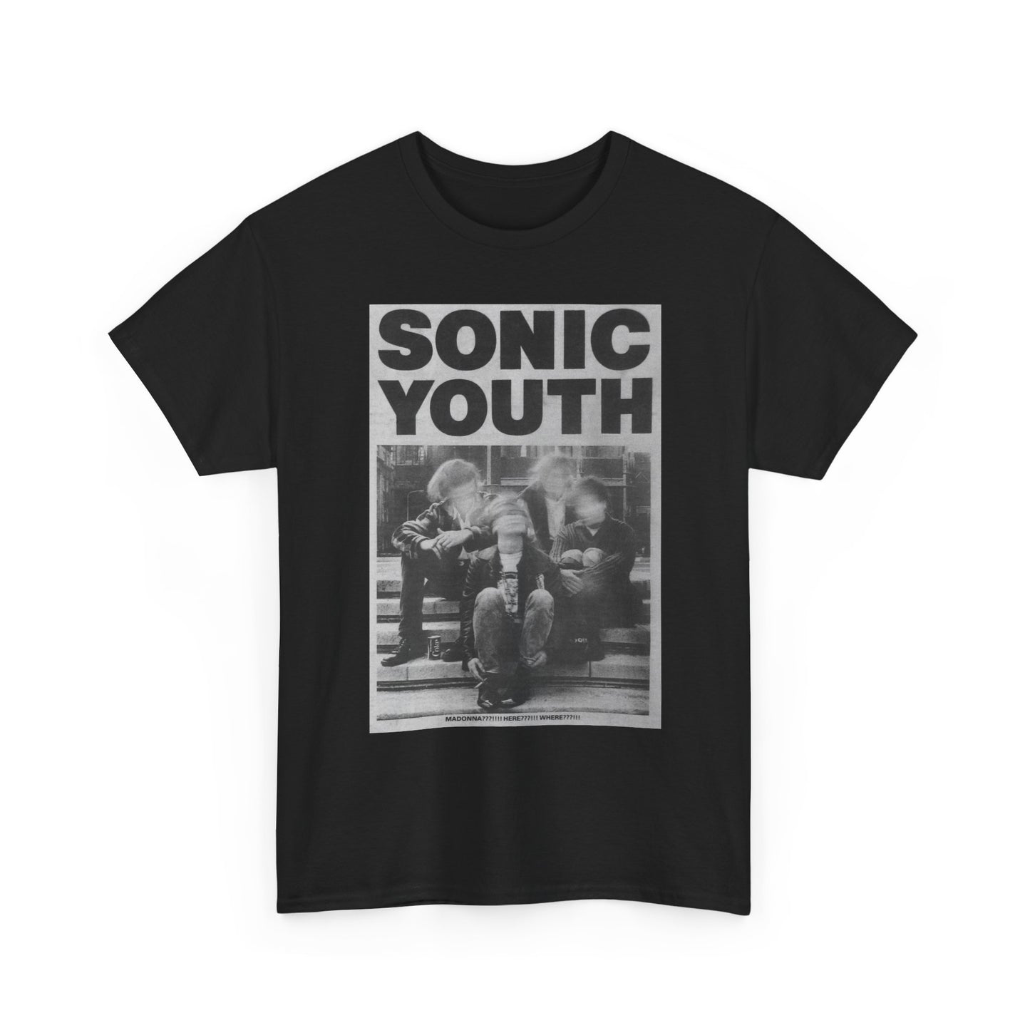 Sonic Youth Graphic T Shirt Vintage Rock Tour Unisex Heavy Cotton Tee