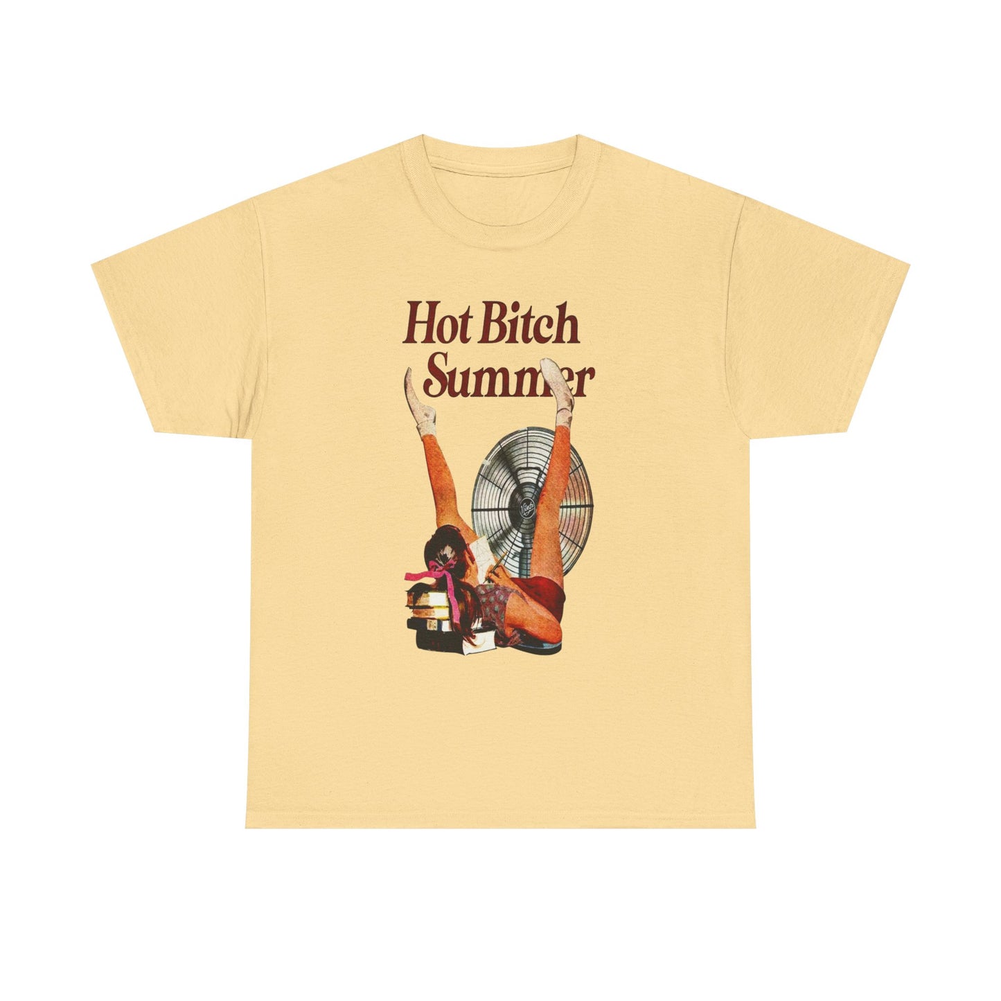 Hot Bitch Summer Graphic T-Shirt Womens Comfy Cotton Tee NEW
