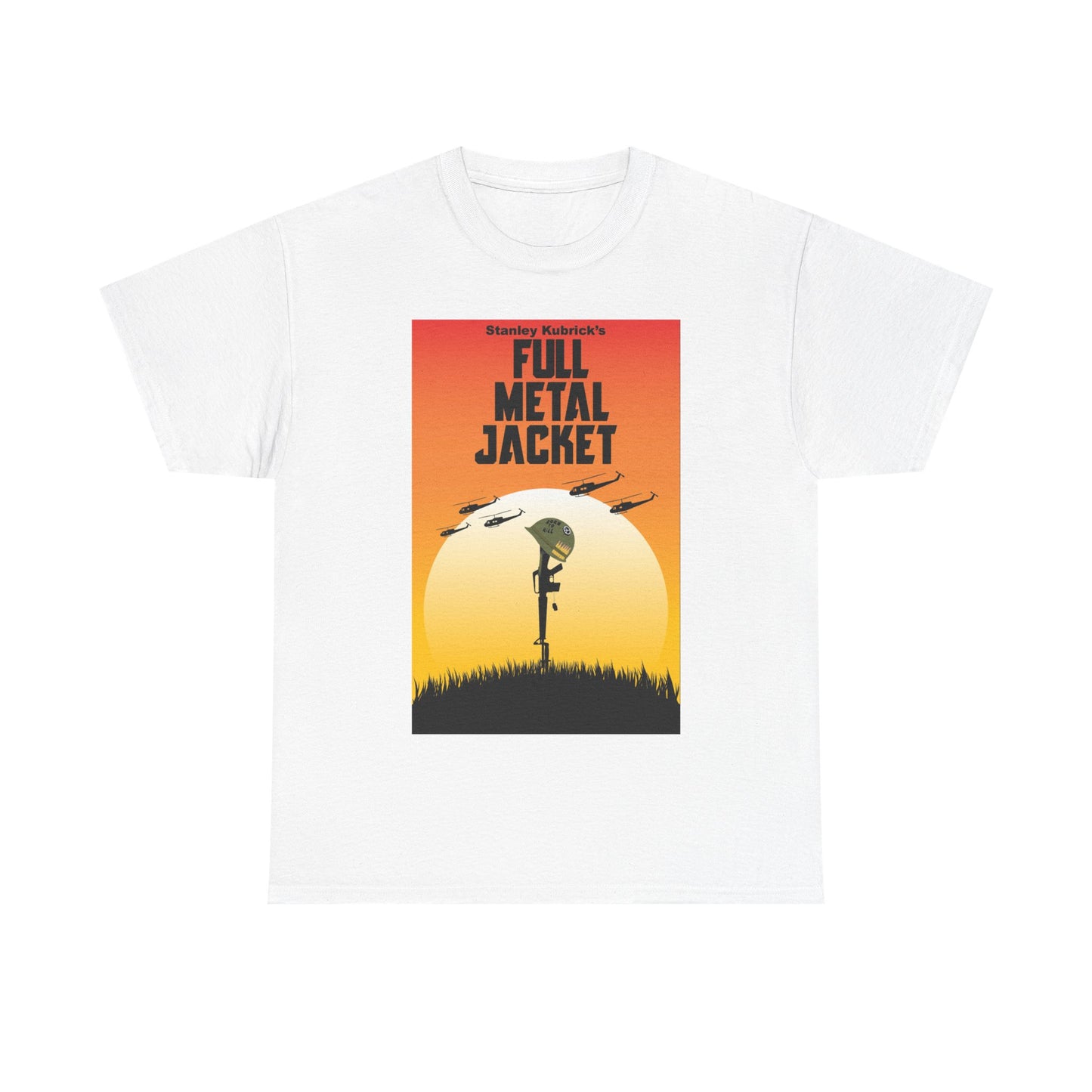 Full Metal Jacket Poster Shirt Vintage Retro Vietnam Unisex Heavy Cotton Tee