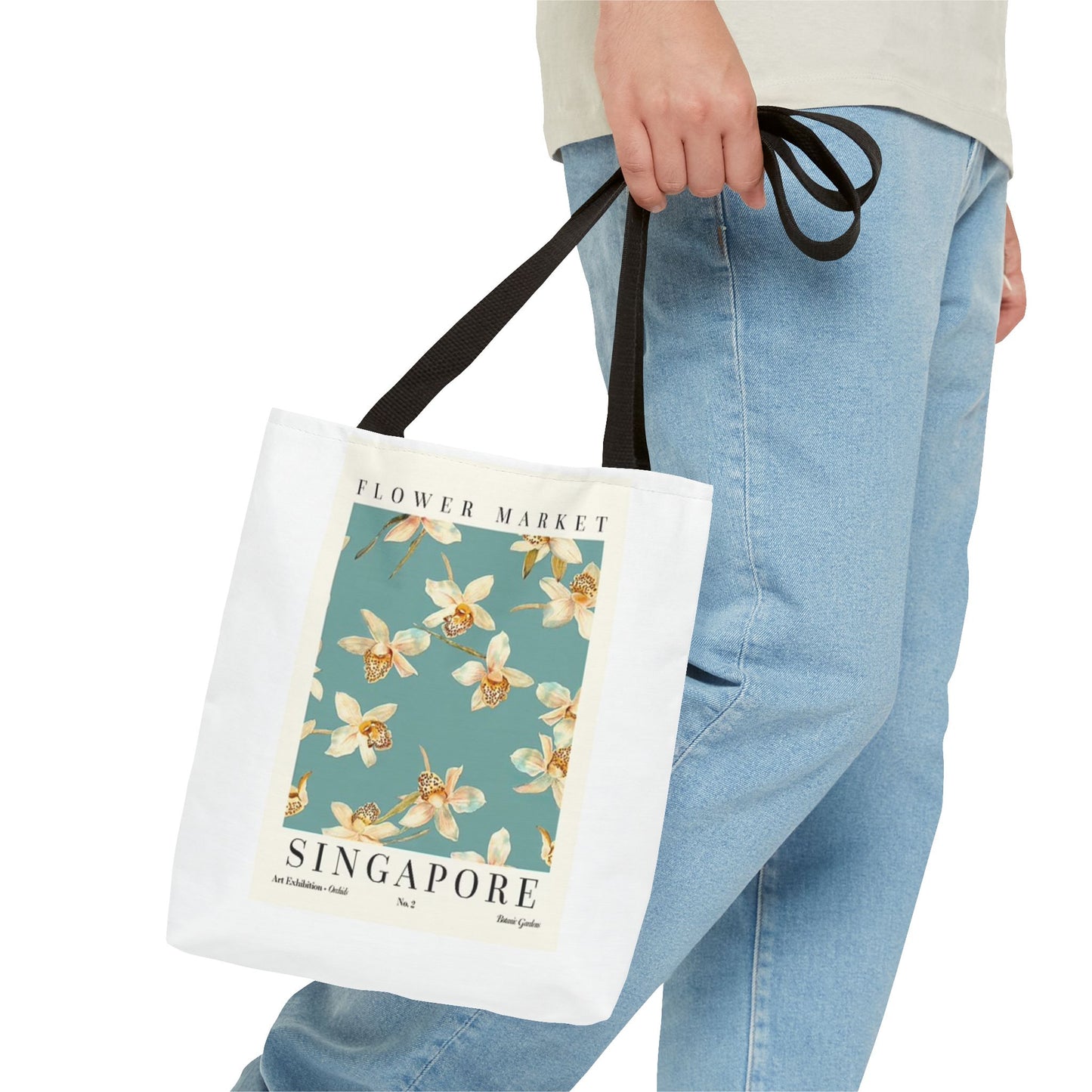 Flower Market Singapore BRAND NEW Tote Bag (AOP)