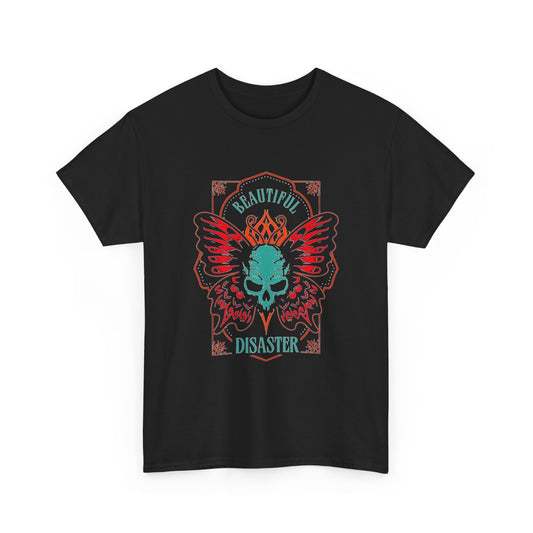 Beautiful Disaster Graphic T Shirt Men's Heavy Cotton Tee