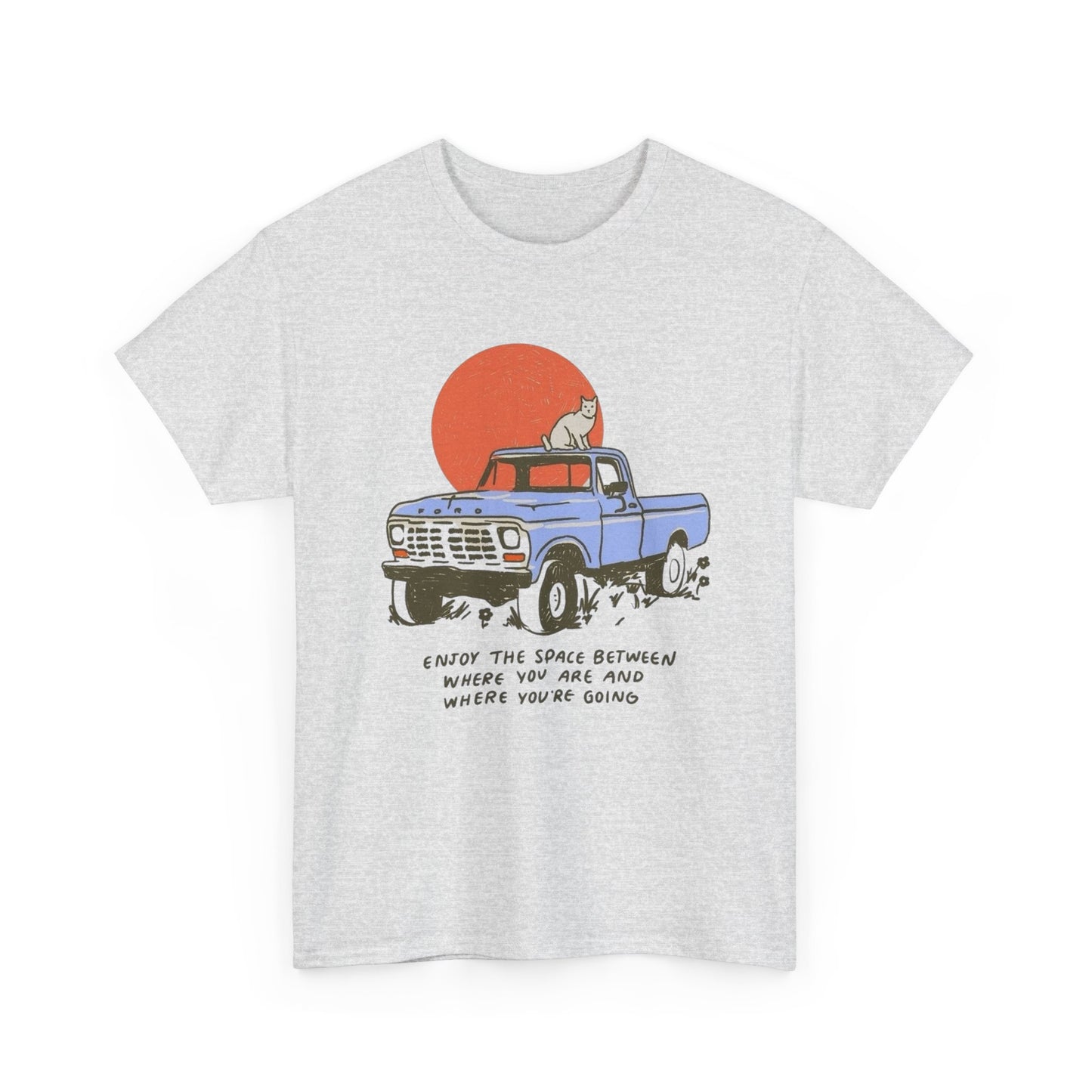 Enjoy The Space Between Graphic T Shirt NEW ADULT Unisex Heavy Cotton Tee