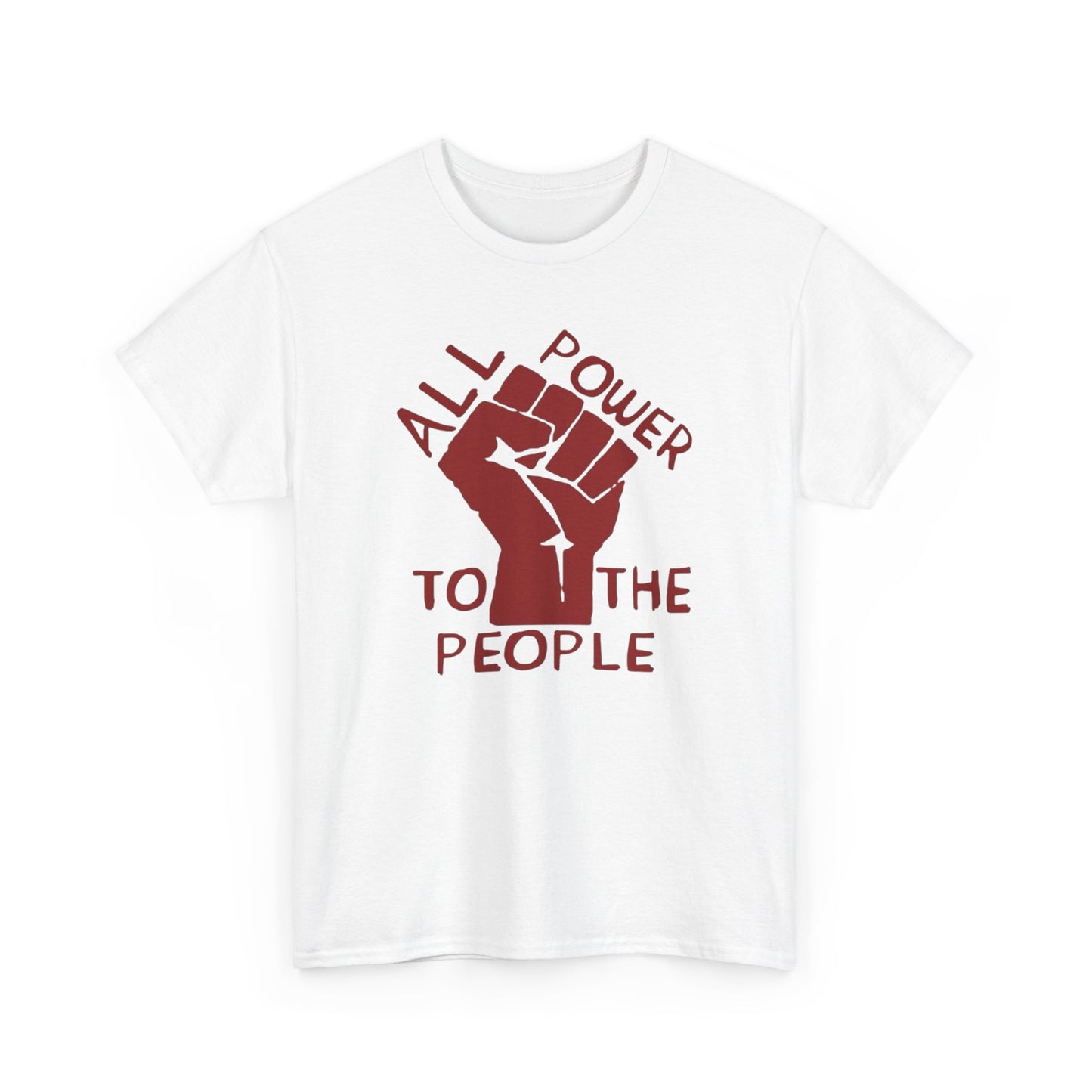 NO KINGS Power To The People Graphic T Shirt NEW Unisex Heavy Cotton Tee