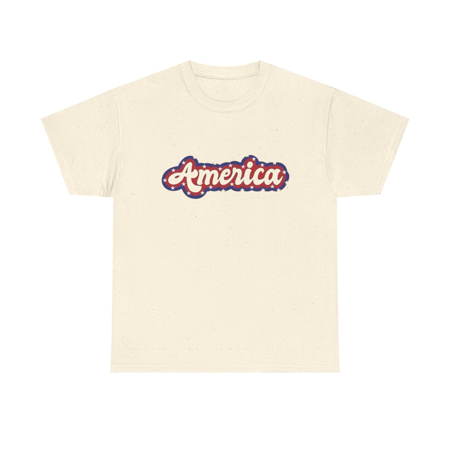 America 70's Retro USA Graphic T Shirt Unisex NEW Heavy Cotton Tee