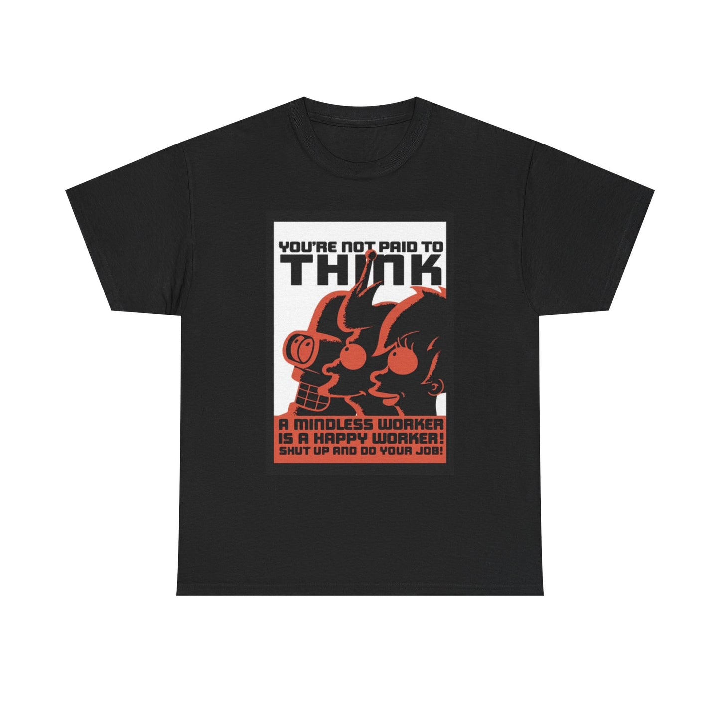Futurama Graphic T Shirt Funny Jokes Tv Series Unisex Heavy Cotton Tee
