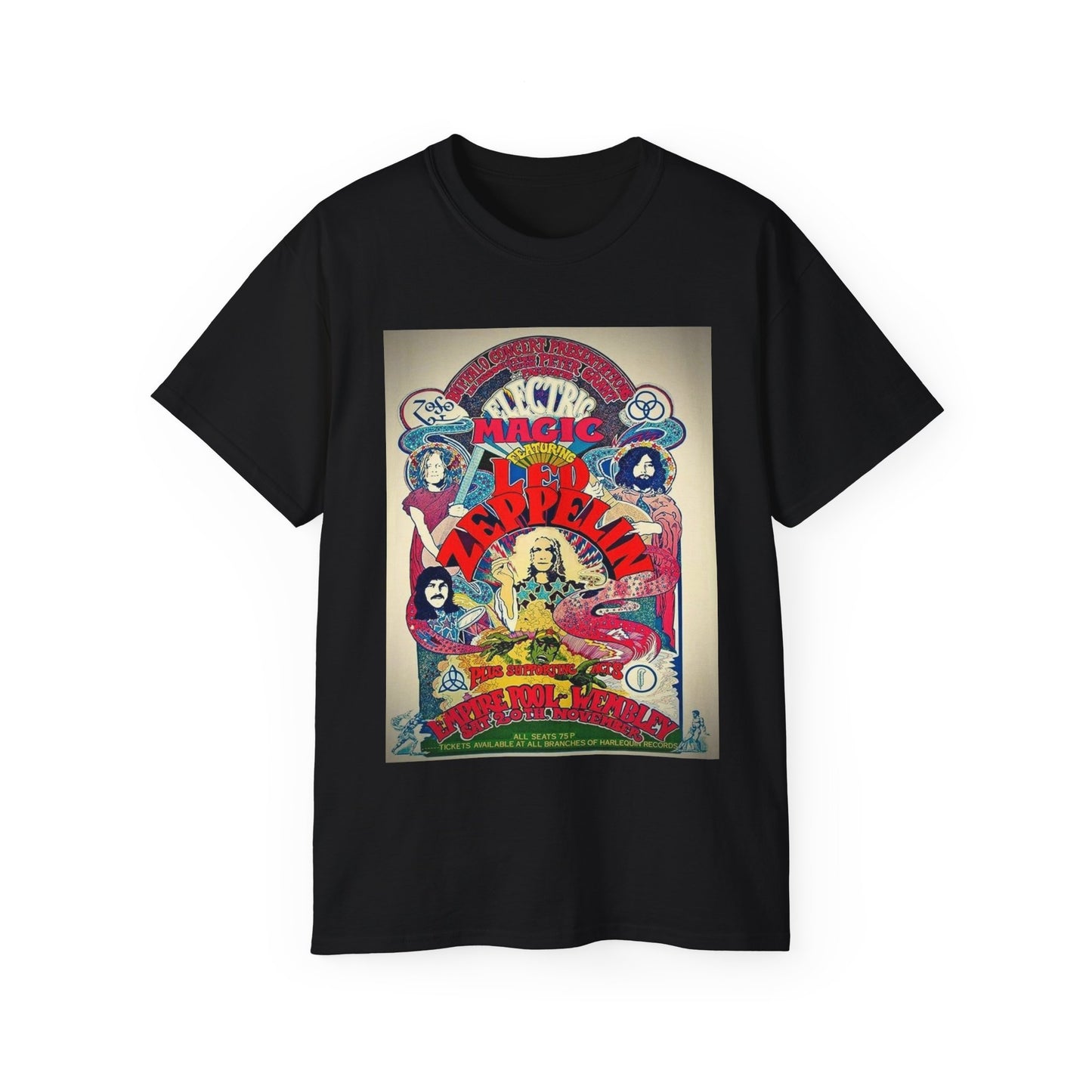 Led Zeppelin rock vintage retro 70s band New York Unisex Ultra Cotton Tee