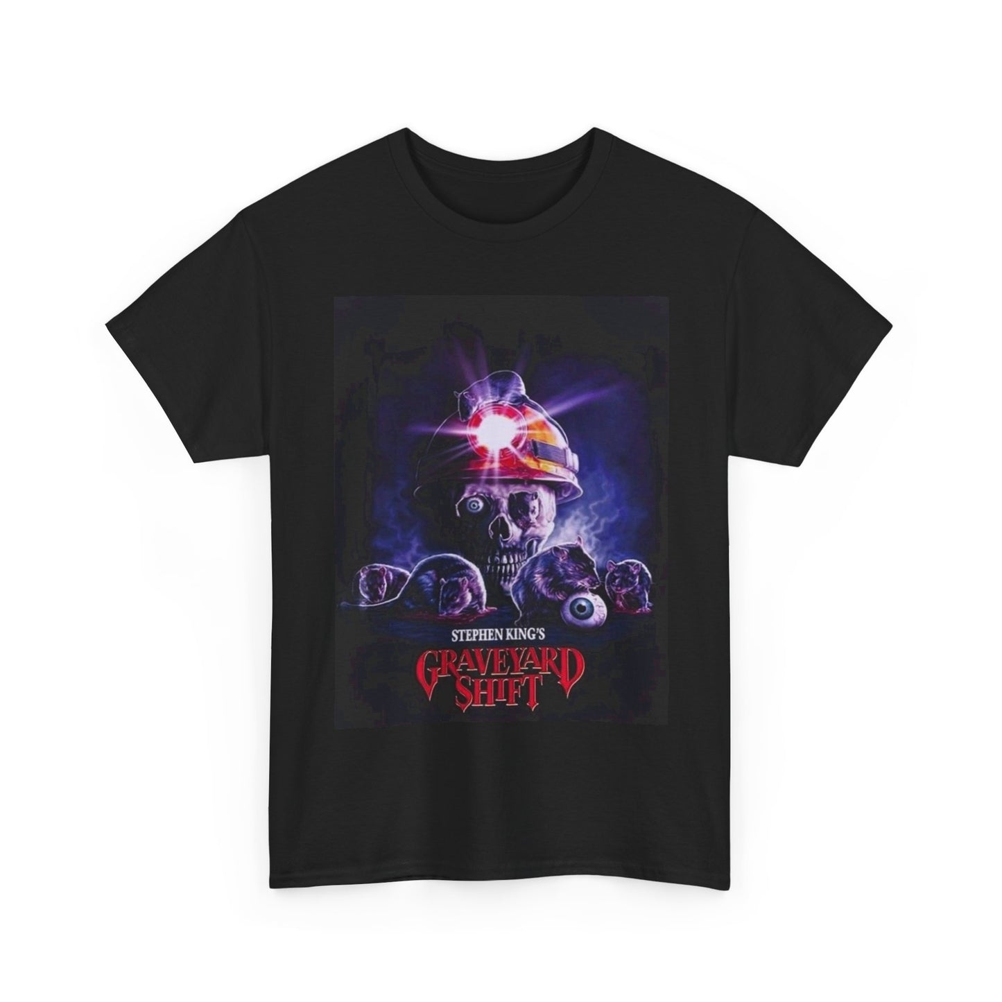 The Graveyard Shift Movie Poster Shirt Retro Horror Vintage Unisex Heavy Cotton