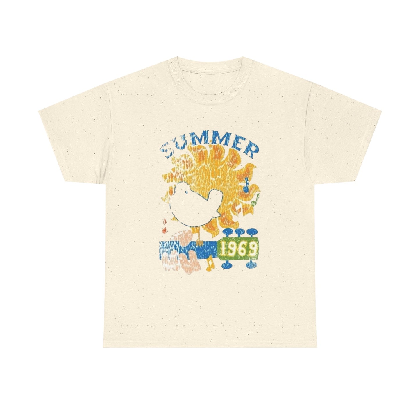 Woodstock Summer 1969 Graphic T-Shirt Cotton Tee New Gift Vintage