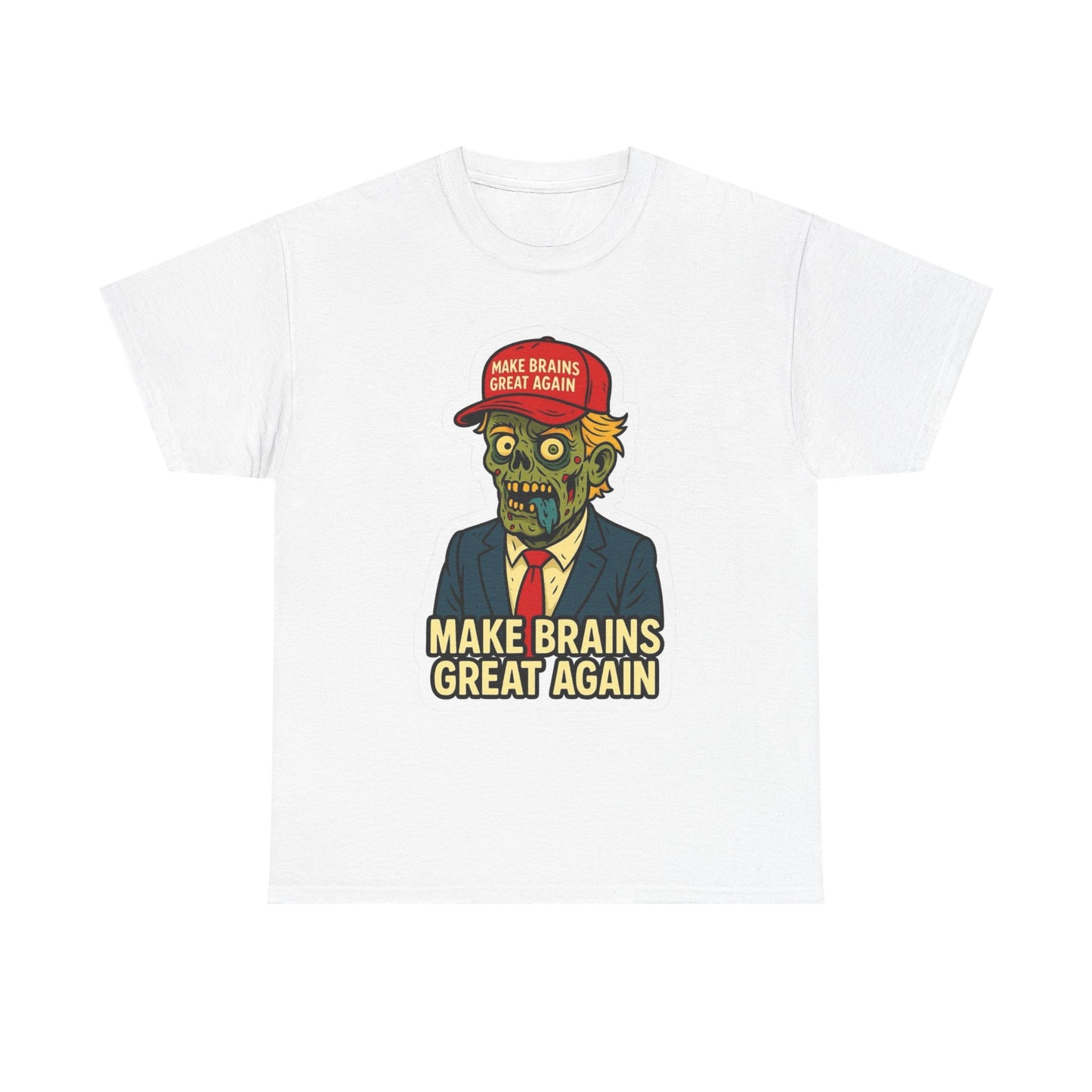 Make Brains Great Again Graphic T Shirt NEW Adult Cotton