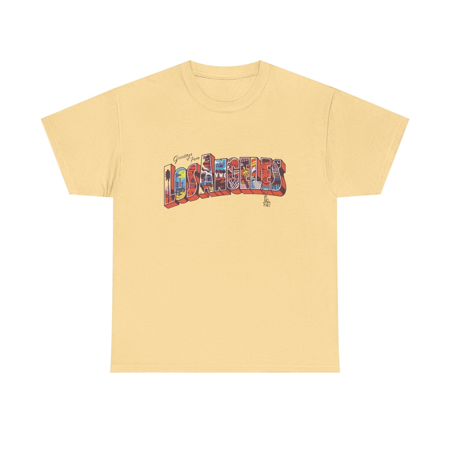 Greetings From Los Angeles Graphic T Shirt NEW Adult Tee