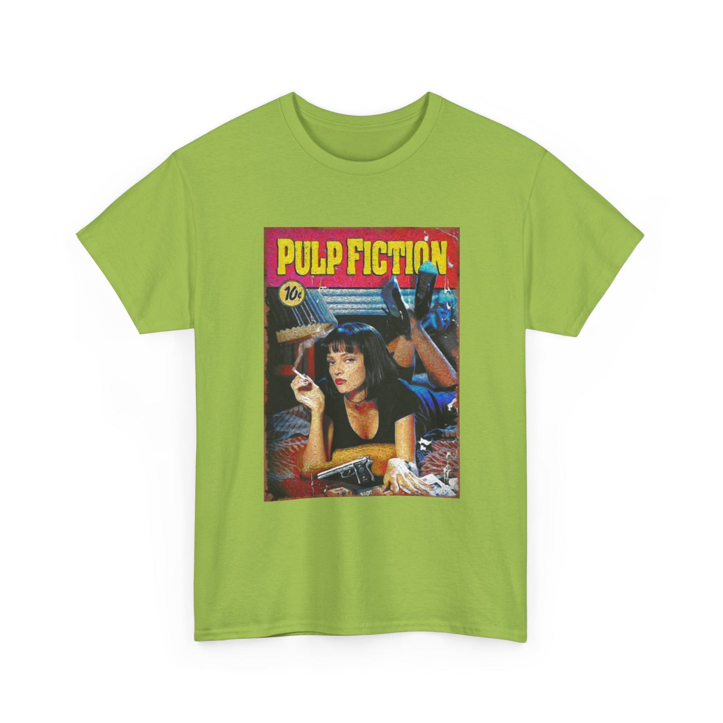 Pulp fiction T-shirt vintage graphic retro movie poster Unisex Heavy Cotton Tee
