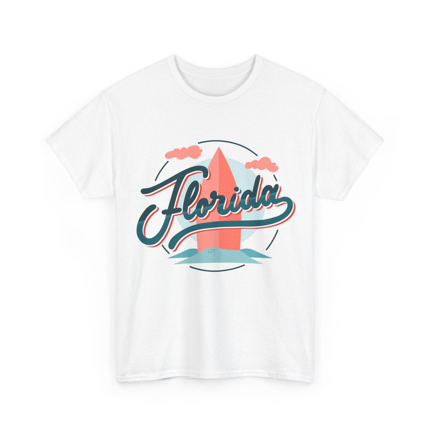 Florida Graphic T-shirt Summer Beach Miami Tampa Merch Unisex Heavy Cotton Tee