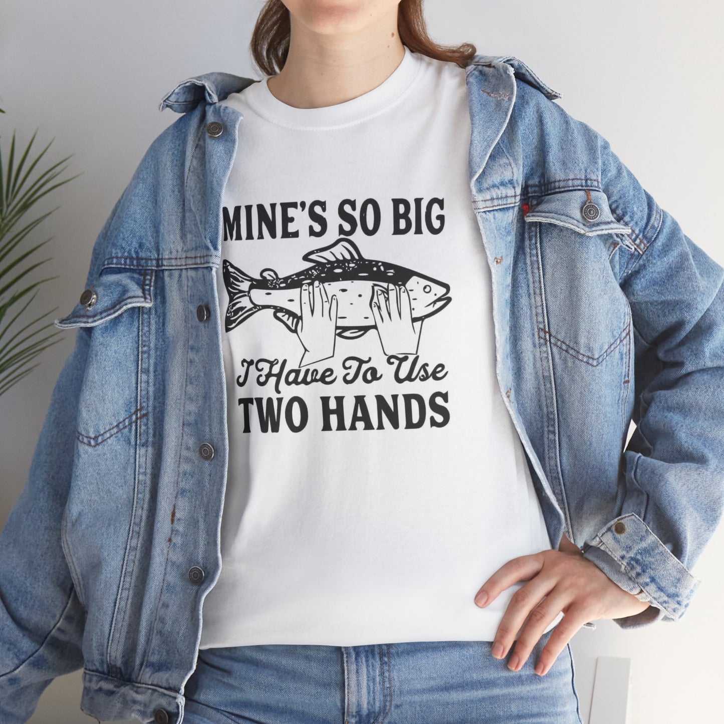 Funny Fishing Graphic T Shirt Big Jokes Humor Men's Heavy Cotton Tee
