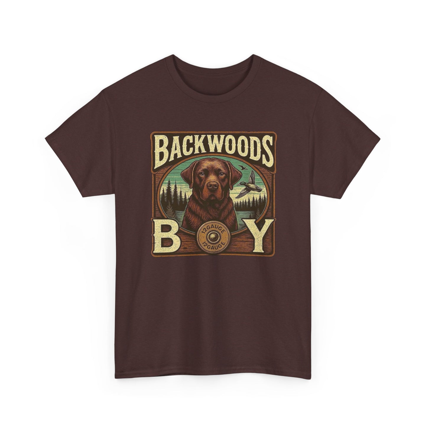 Backwoods Boy Southern Hunting Graphic T Shirt Unisex Heavy Cotton Tee