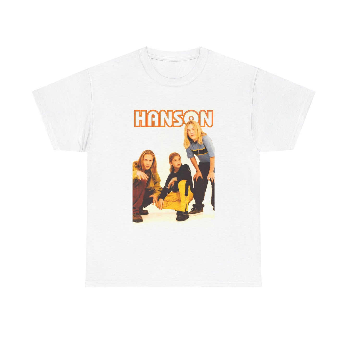 Hanson Tshirt Vintage Boy band 90s retro kids Unisex Heavy Cotton Tee backstreet