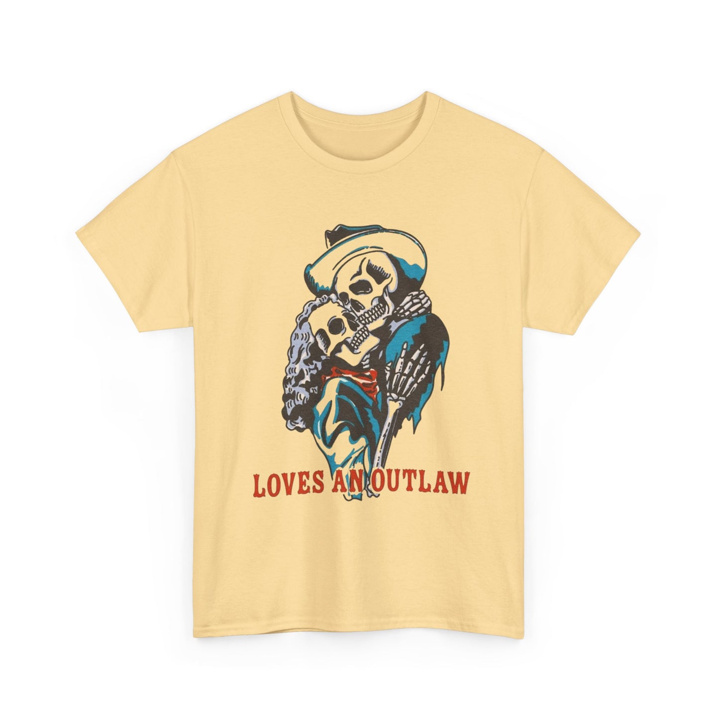 Loves An Outlaw Western Graphic T Shirt S-5XL NEW Unisex Heavy Cotton Tee
