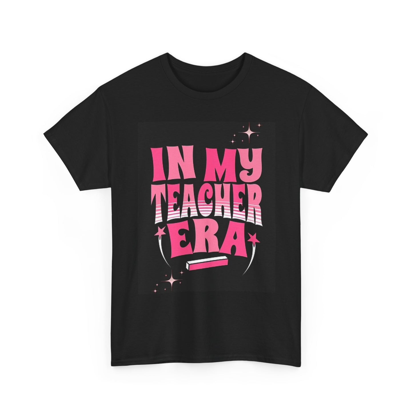 In My Teacher Era Graphic T Shirt Funny Unisex Heavy Cotton Tee