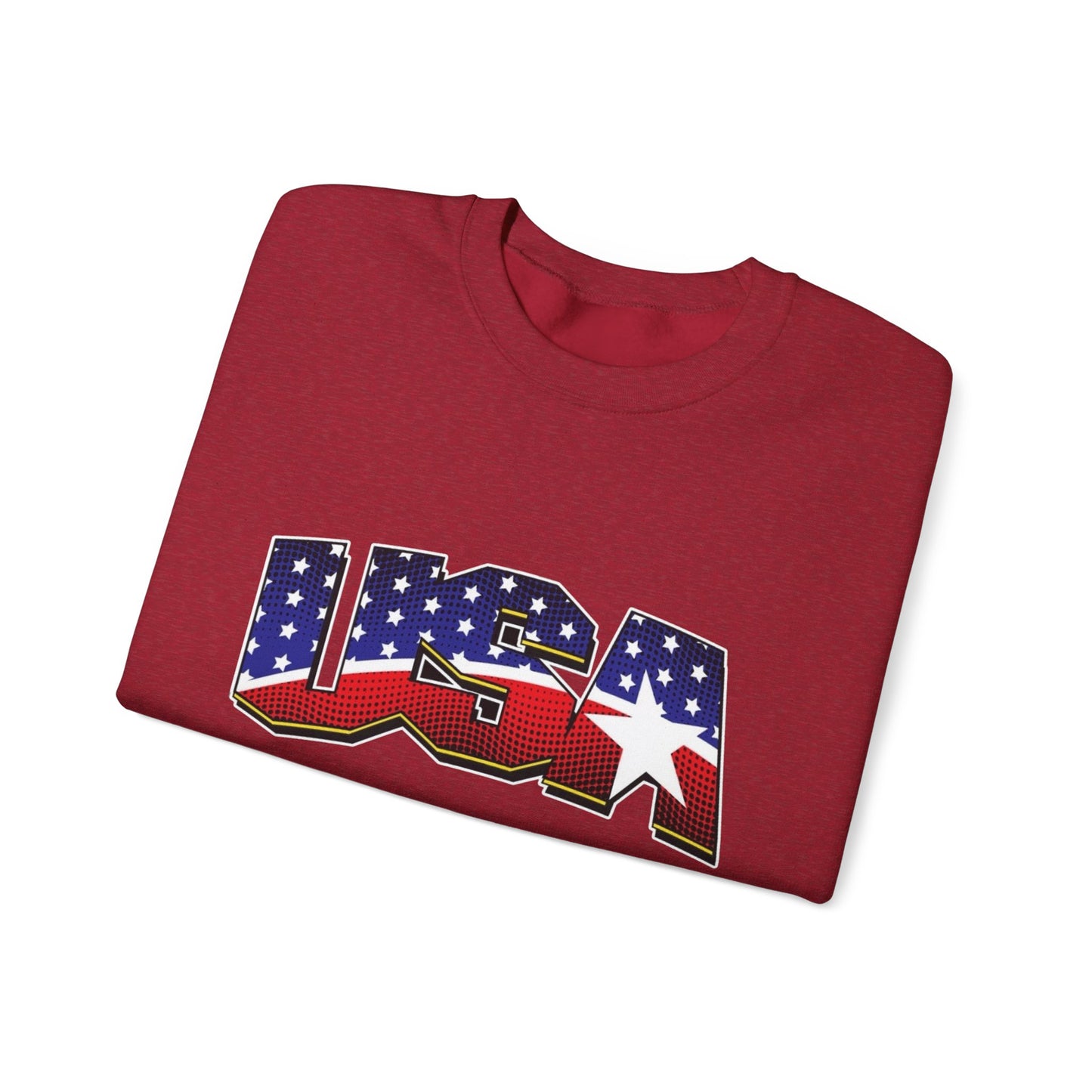 USA American Flag Sweater NEW Unisex Heavy Blend™ Crewneck Sweatshirt