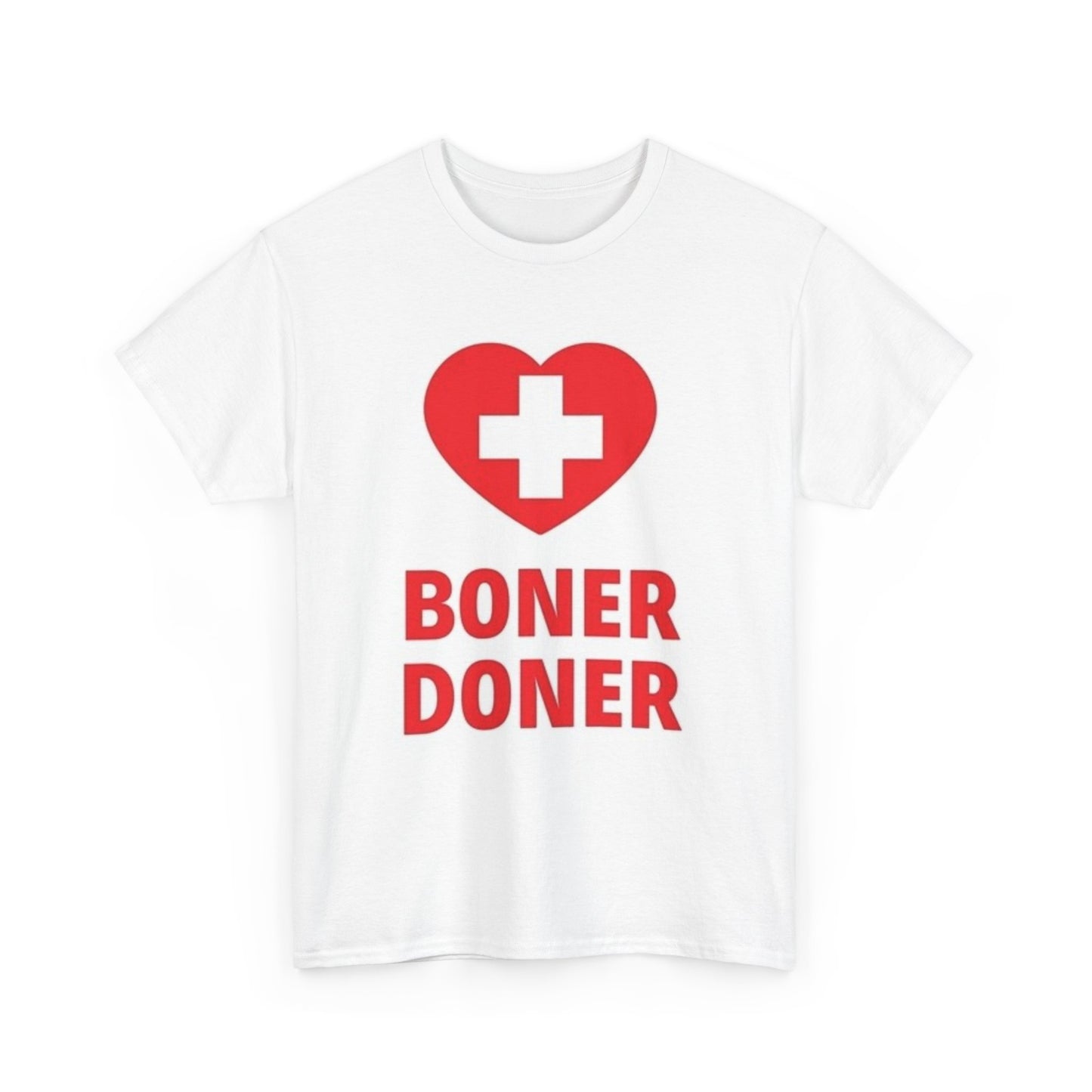 Boner Doner Graphic T Shirt Funny Gift Hilarious Unisex Heavy Cotton Tee