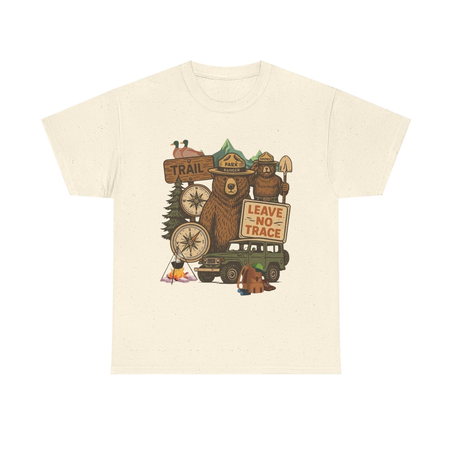Leave No Trace Camping Graphic T Shirt NEW Adult Tee