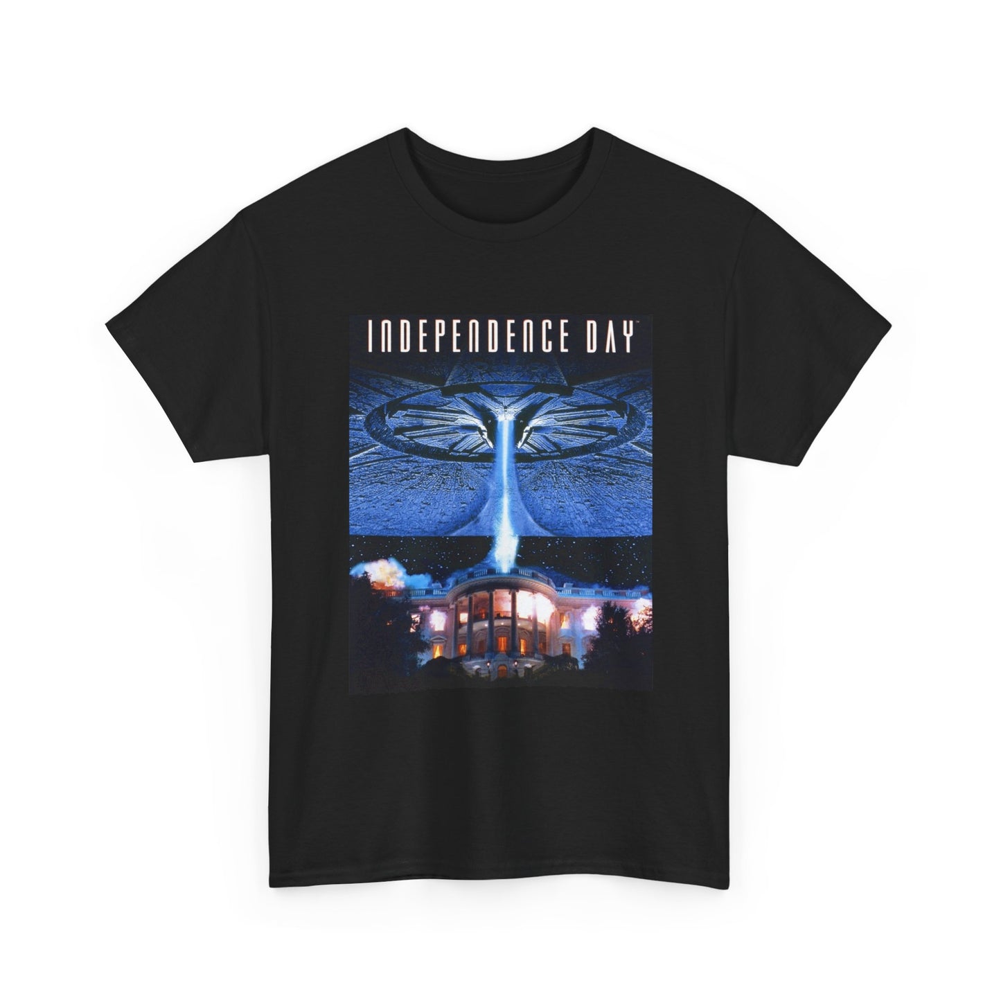 Independence Day T shirt Retro Movie Poster Aliens Will Smith 90s Unisex