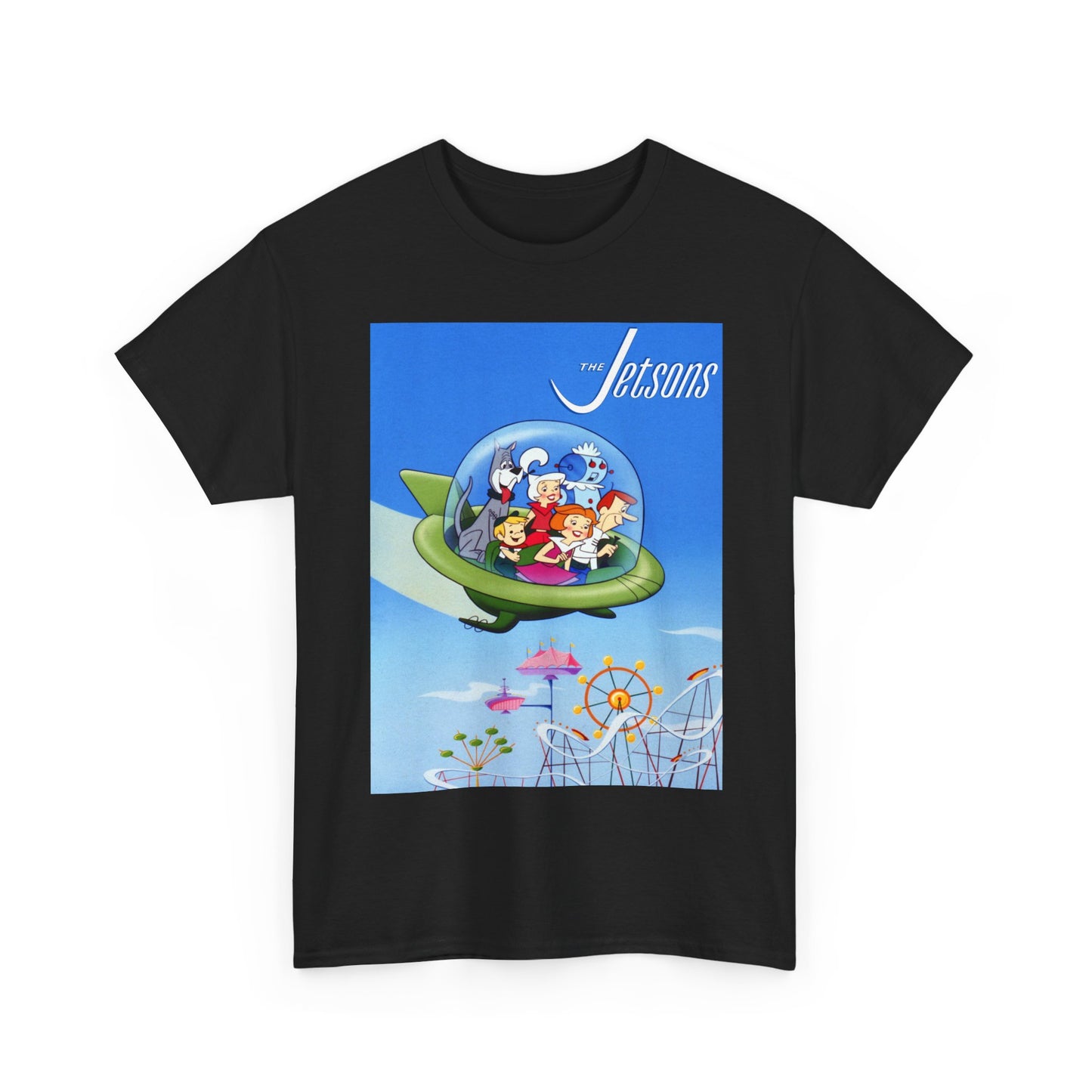 The Jetsons Shirt Future space retro graphic cartoon Unisex Heavy Cotton Tee 90s