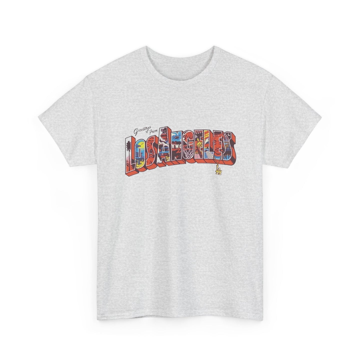Greetings From Los Angeles Graphic T Shirt NEW Adult Tee