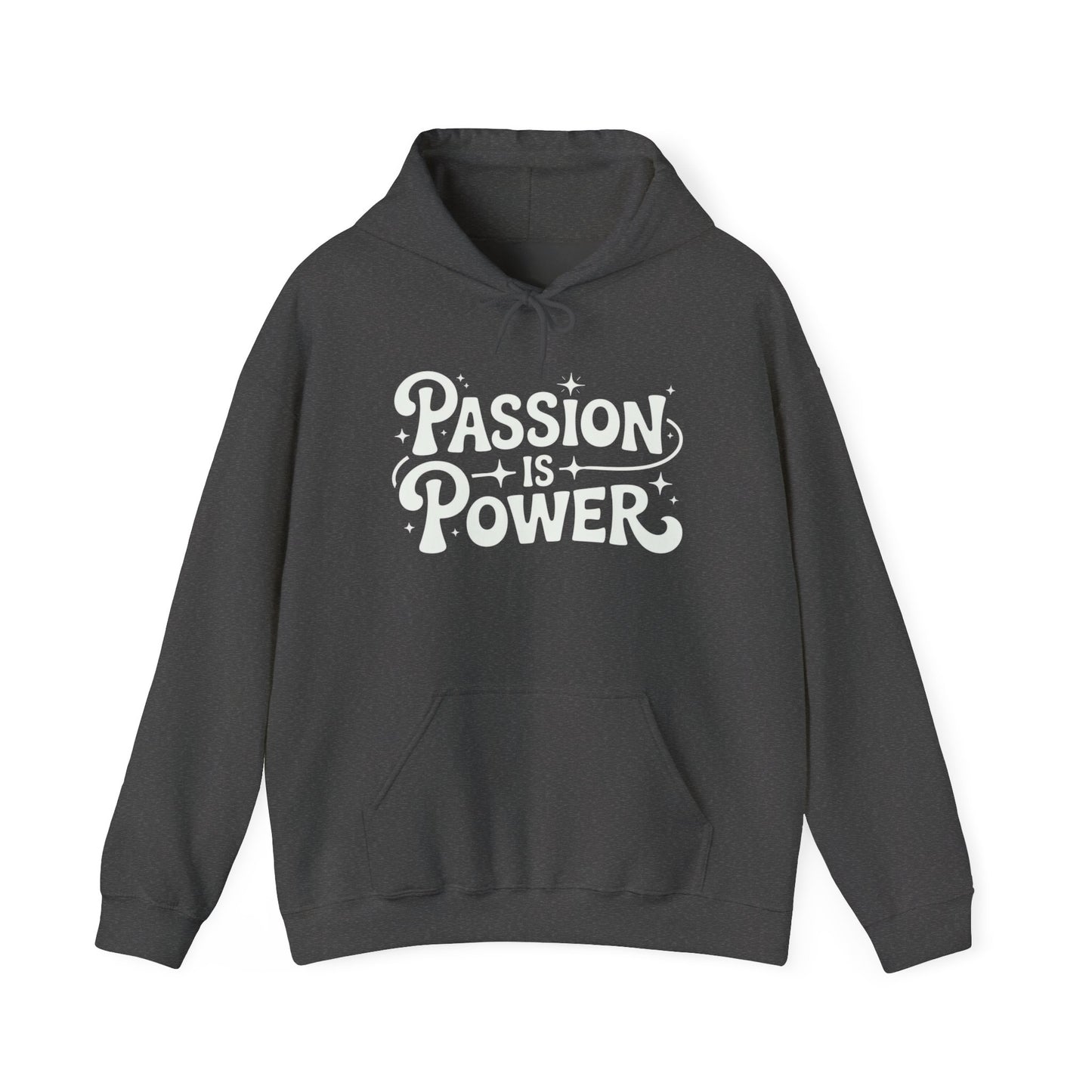Passion Is Power Graphic Hoodie Unisex Heavy Blend™ Hooded Sweatshirt