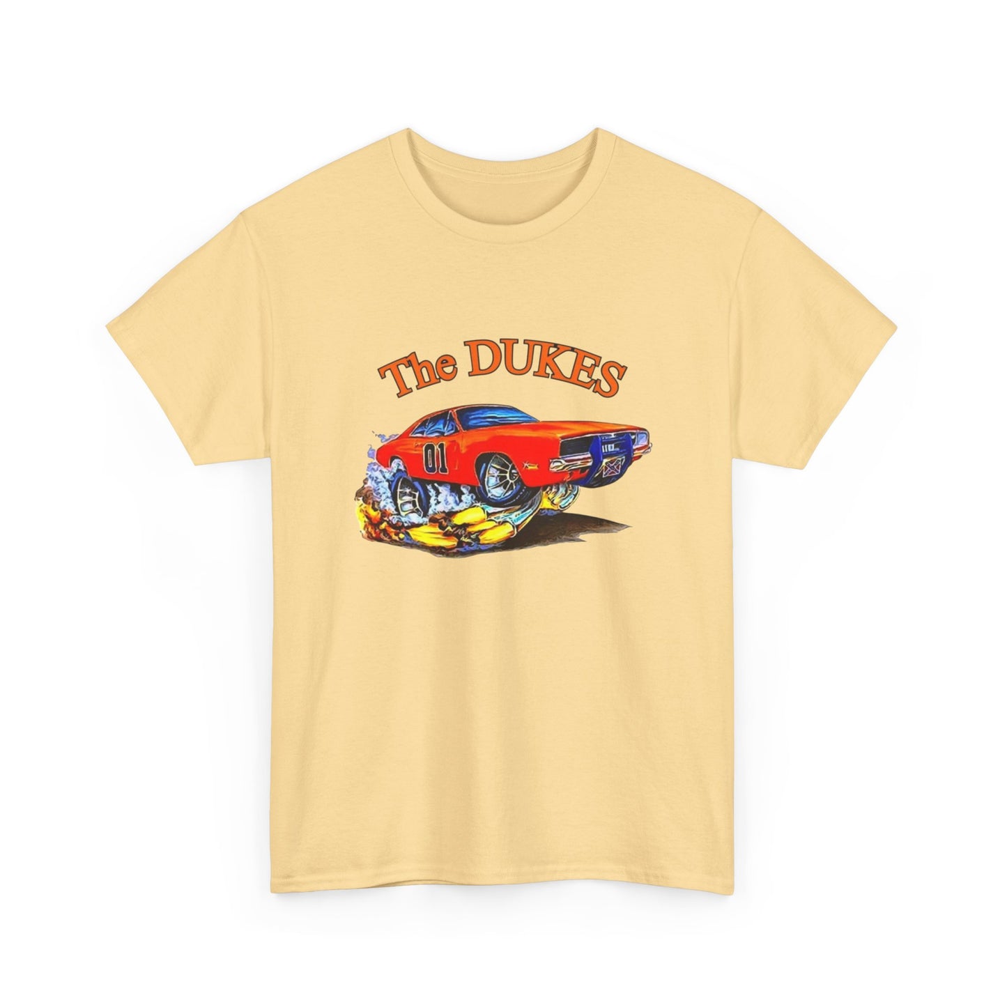 The Dukes Charger Hazzard County Vintage Graphic T Shirt Unisex Heavy Cotton Tee