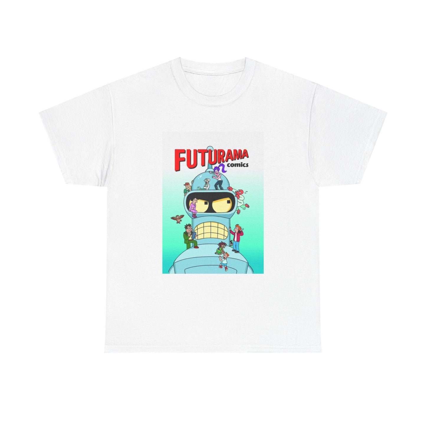 Futurama Shirt Bender Tv Series Graphic Funny Cartoon Unisex Heavy Cotton Tee