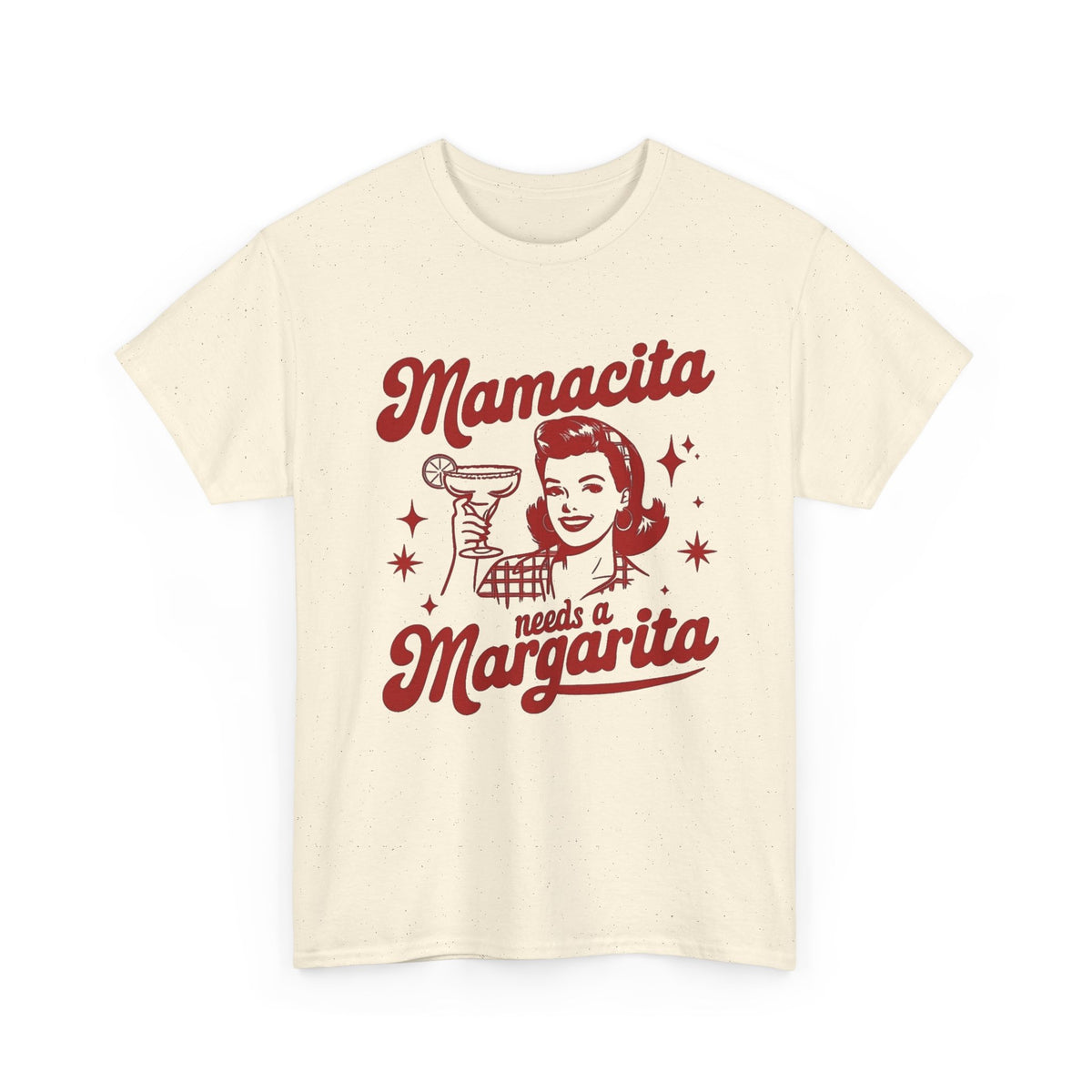 Mamacita Needs a Margarita Retro Cocktail Graphic T-Shirt